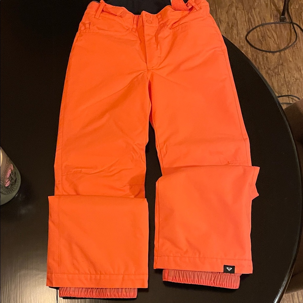 Roxy Vibrant Orange Kids Snow Pants